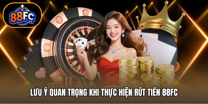 Lưu ý quan trọng khi thực hiện rút tiền 88FC