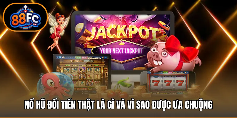 Nổ hũ đổi tiền thật là gì và vì sao được ưa chuộng